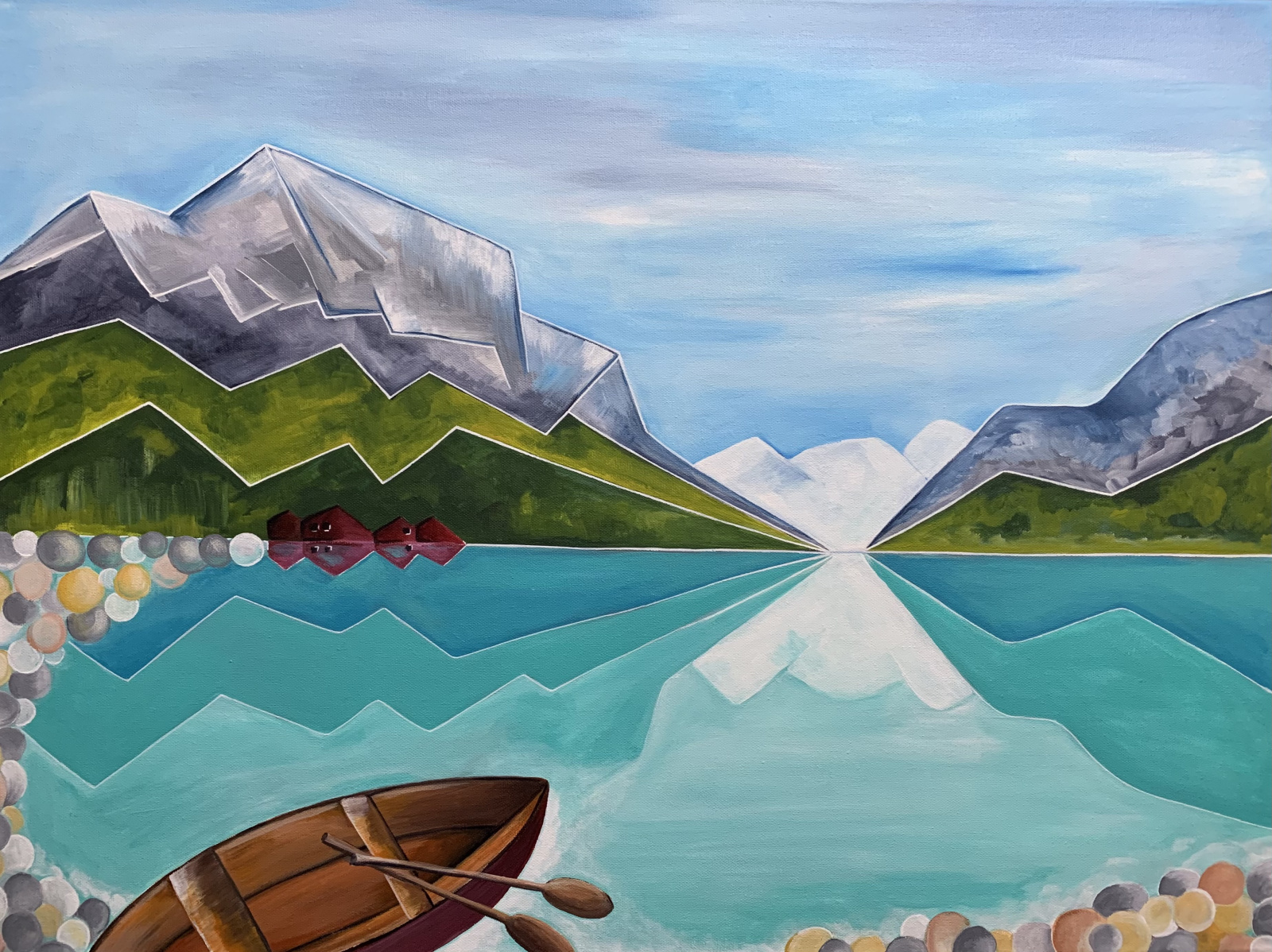 Lake Louise - Places I've never been  - Paintings (2021)