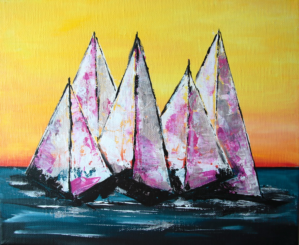 Sunset boats - Lifetime Memories (size S)